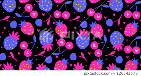 Tropical Exotic Fruit Pattern Strawberry Cherry Crayon Bg Texture Summer Vector Chalk Cartoon Seamless Abstract Background Chalk Organic Tropical Exotic Fruit Pattern Strawberry Cherry Crayon Bg Texture Summer Vector Chalk Cartoon Seamless Abstract Background Chalk Organic 126542578