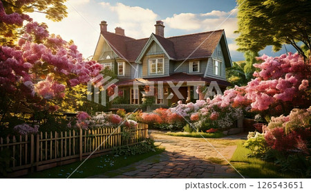 branch of lilac flowers branch of lilac flowers 126543651