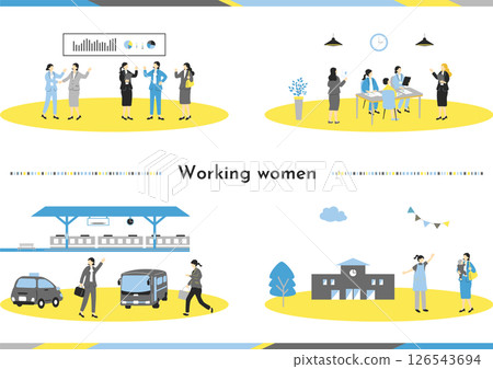 職業婦女商務場景素材合集 126543694