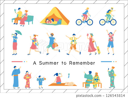 人們享受夏天 126543814