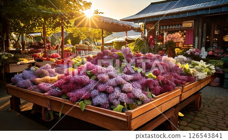 flowers in garden 126543841