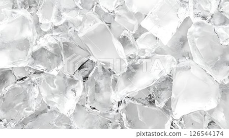 ice cubes on ice 126544174