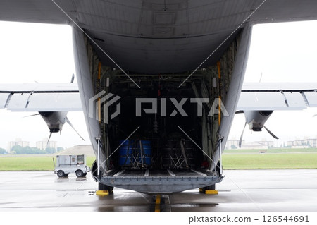 C130J Super Hercules with cargo door open C130J Super Hercules with cargo door open 126544691