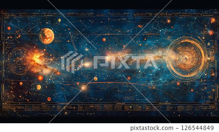 glowing symbol in the dark 126544849