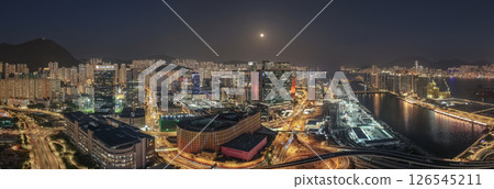 May 12 2025 View of a Vibrant City Landscape at Twilight 126545211