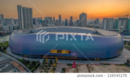 May 12 2025 Modern Architectural Design With Urban Cityscape Backdrop 126545270