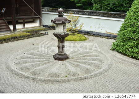 初夏的雲龍院：靈明殿前的石燈籠（京都市東山區） 126545774