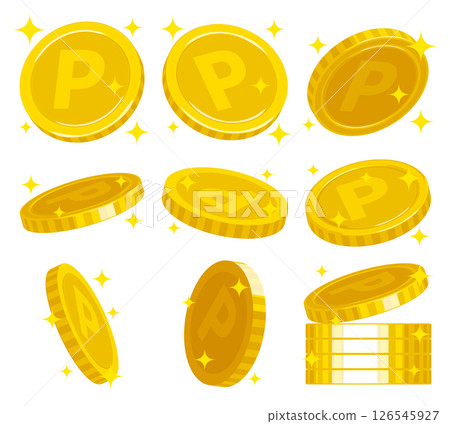 閃閃發光的金點硬幣插圖圖像材料集批量銷售 閃閃發光的金點硬幣插圖圖像材料集批量銷售 126545927