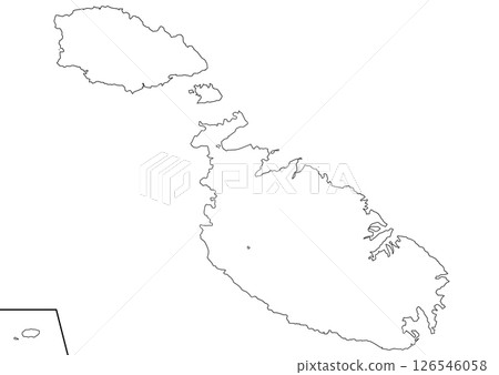 Blank map Malta Blank map Malta 126546058