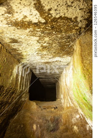 靜岡縣松崎町伊豆半島岩室洞穴（採石場遺址，用於開採伊豆石材） 126546395