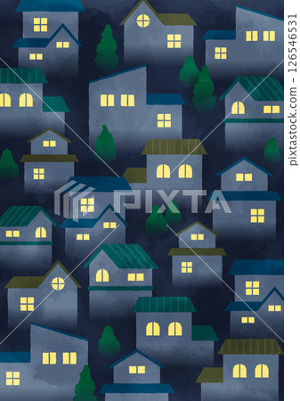 住宅區在晚上 126546531