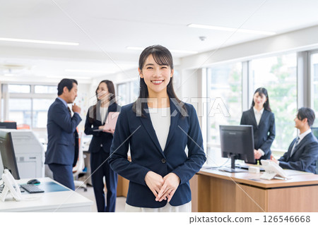 Business woman working in the office Business woman working in the office 126546668