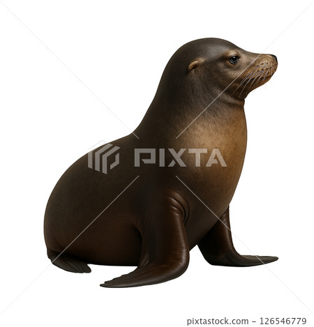 California sea lion sideways 126546779