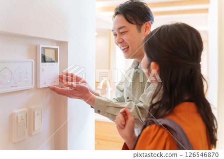 Monitor intercom installation contractor 126546870