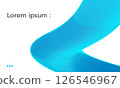 smooth, flowing blue abstract design with modern aesthetic, perfect for backgrounds or presentations. vibrant color adds dynamic touch to any project 126546967