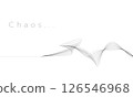 Abstract design featuring flowing lines representing chaos and movement, creating sense of dynamic energy and complexity in minimalist style 126546968