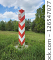 Polish border post. Border post of Republic of Poland. 126547077