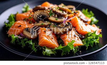 鮭魚菇彩色沙拉 1 126547113