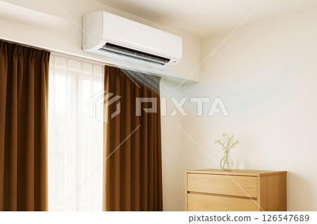 空調冷卻器和房間3“AI生成的圖像” 126547689