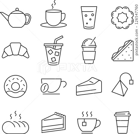 Tea time icon set 126547760