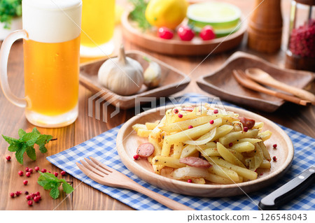 German Potatoes Made with Frozen French Fries German Potatoes Made with Frozen French Fries 126548043