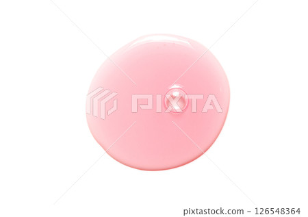 A sample of a moisturizing gel or serum for the skin. Isolated on white A sample of a moisturizing gel or serum for the skin. Isolated on white 126548364