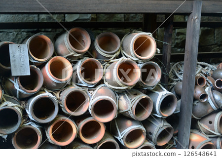 Octopus pot in a fisherman's house in Shikokumura, Tokushima Prefecture - 1 126548641