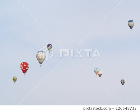 Nagano Prefecture, Hot air balloons in the sky, May Nagano Prefecture, Hot air balloons in the sky, May 126548732