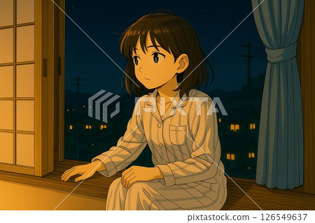 看夜景的女孩 126549637