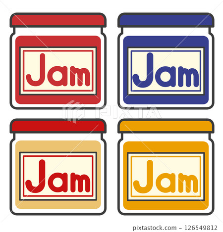 各種果醬的插圖 126549812