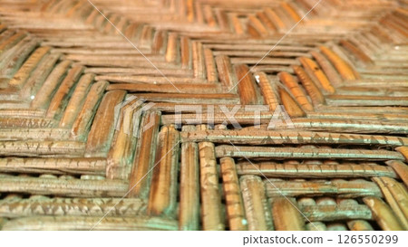 Intricate Rattan Weave Texture. Intricate Rattan Weave Texture. 126550299