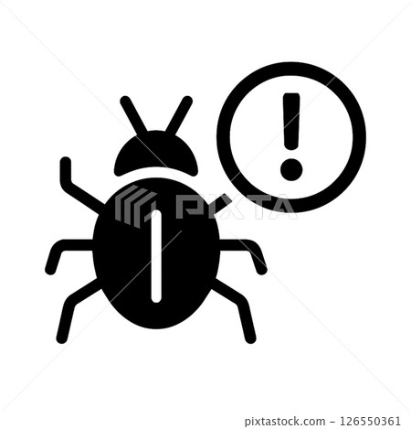 Virus infection line icon illustration, material, document creation, no background Virus infection line icon illustration, material, document creation, no background 126550361