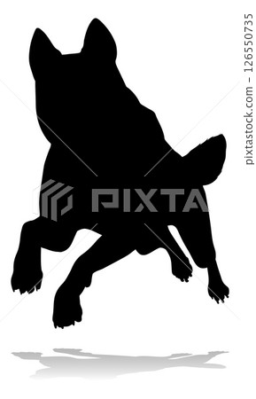 Dog Silhouette Pet Animal Dog Silhouette Pet Animal 126550735