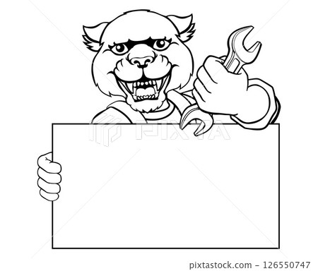 Panther Mechanic Plumber Spanner Wrench Handyman 126550747