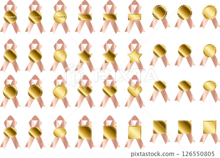 標籤、絲帶、8桃金 126550805