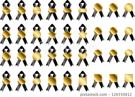 Label, ribbon, 19 black Label, ribbon, 19 black 126550812