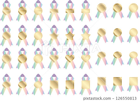 Label, ribbon, 20 rainbow colors 126550813