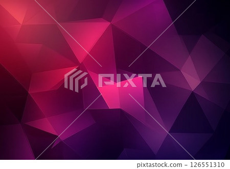 A geometric background featuring dark magenta and purple triangles with subtle light flares and star-like speckles. 126551310