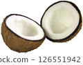 Fresh coconut 126551942