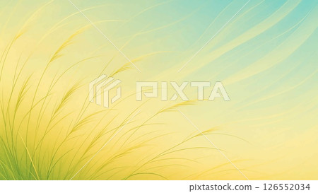 夏日微風中草兒舞動的節奏與風紋 夏日微風中草兒舞動的節奏與風紋 126552034