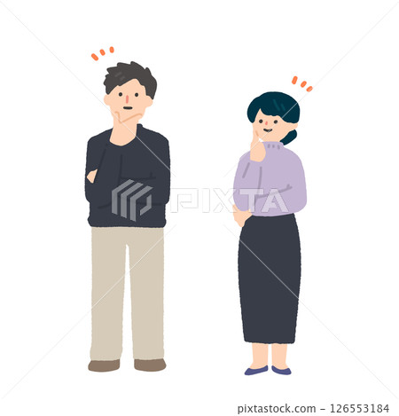 表情滿意的年輕男女 126553184