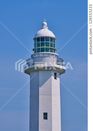 Haraoka Pier with lights on at dusk (Boso Peninsula, Chiba Prefecture) 126553233