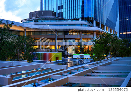 A view of the developing Takanawa Gateway Station 126554073