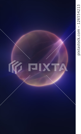 Mysterious glowing orb with soft translucent texture floating in a deep cosmic space background Mysterious glowing orb with soft translucent texture floating in a deep cosmic space background 126554213
