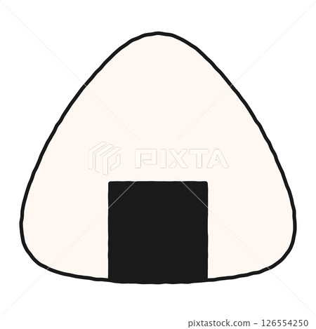 簡單的飯糰插圖素材 簡單的飯糰插圖素材 126554250