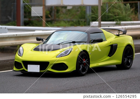 Yellow sports car 126554295