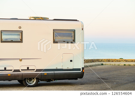 Camper rv on spanish coast Camper rv on spanish coast 126554604