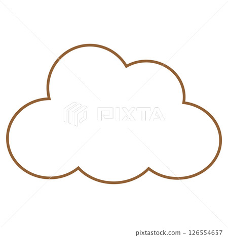 簡單的雲圖圖標 簡單的雲圖圖標 126554657