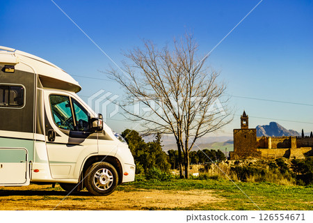 Caravan in Antequera city, Spain. 126554671