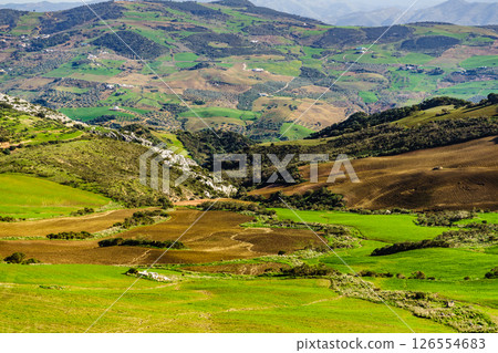 Mountain landscape Torcal de Antequera, Spain Mountain landscape Torcal de Antequera, Spain 126554683